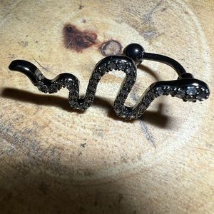 Snake reverse belly ring